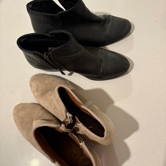 2 pairs Sam Edelman booties size 6 - Picture 1 of 4